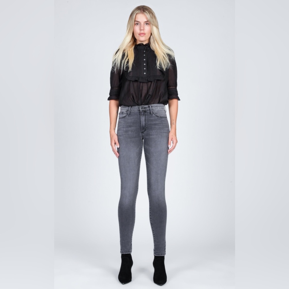 Black Orchid Gisele High Rise Skinny Jeans Gray Wash Stretch Denim Size 26 - Picture 1 of 13
